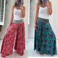 💥Limited Hot Sales 50% OFF😍Ethnic Paisley Print Elastic Patchwork-Waist Lightweight Pants