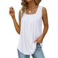 🔥Last Day Special Price💜Pleated Square Neck Camisole🚀Free shipping🚀
