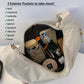 Women's Fashion Plain Color Nylon Crossbody Bag