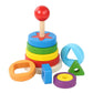 Wooden Rainbow Tower Double Stacked