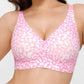 Seamless Wireless Jelly Leopard Contour Support Bra