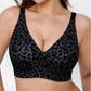 Seamless Wireless Jelly Leopard Contour Support Bra