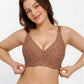 Seamless Wireless Jelly Leopard Contour Support Bra