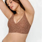 Seamless Wireless Jelly Leopard Contour Support Bra