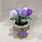Hand-woven Flower Potted Desktop Ornaments