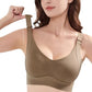 Women's Ribbed Push Up Adjustable Wireless Bra