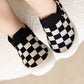 Baby Slip-On Plaid Sneakers First Walkers Non-Slip Shoes