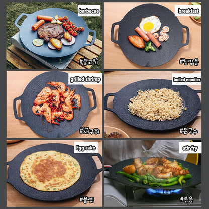 🔥Multi-function medical stone grill pan non-stick pan