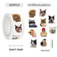 😺500PCS Funny Cat Meme Stickers Roll