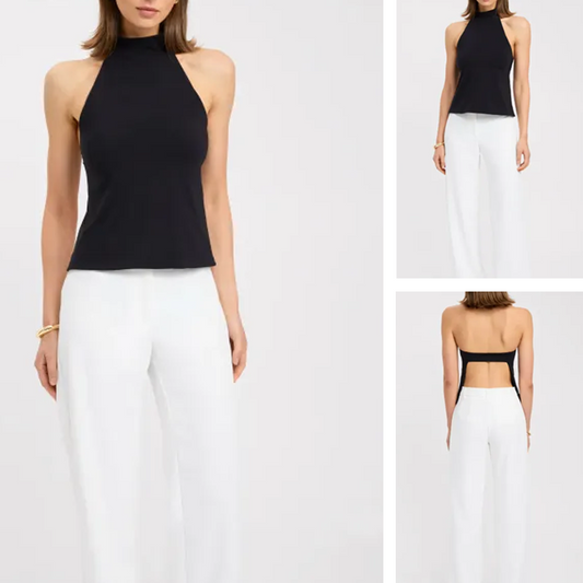 🎁Summer Hot Sale 49% OFF🔥Women's Sleeveless Halter Neck Top with Open Back