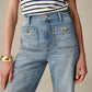 ⭐2025 Best Selling Jeans-49% OFF👖Tummy Control Cropped Wide-Leg Jeans