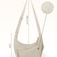 Women's Fashion Plain Color Nylon Crossbody Bag