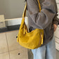 Women's Fashion Plain Color Nylon Crossbody Bag