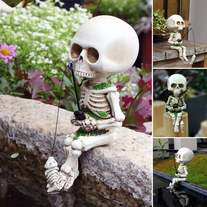 🔥BUY 2 GET 10% OFF💝Fishing Skeleton Garden Accessory💀