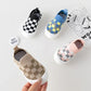 Baby Slip-On Plaid Sneakers First Walkers Non-Slip Shoes