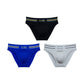 🔥Men's Sexy Colorful Stripe Letter Seamless Low Waist Briefs🔥