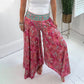 💥Limited Hot Sales 50% OFF😍Ethnic Paisley Print Elastic Patchwork-Waist Lightweight Pants