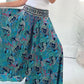 💥Limited Hot Sales 50% OFF😍Ethnic Paisley Print Elastic Patchwork-Waist Lightweight Pants
