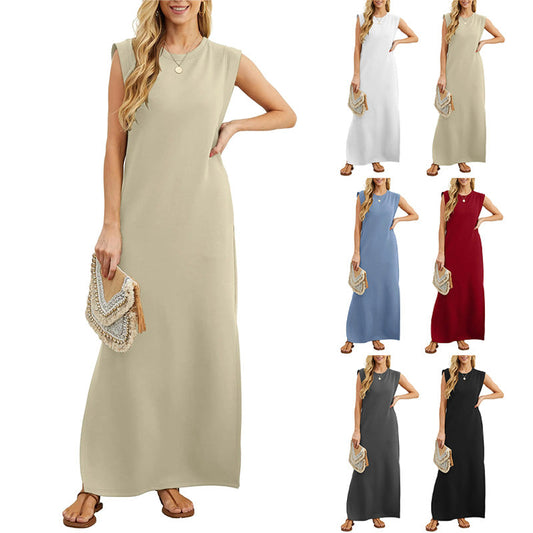 🎉FREE SHIPPING👗Women's Wrinkle-Free Casual Dress with Split Hem