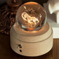 Crystal Ball Rotating Music Box with Projection Lamp