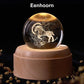Crystal Ball Rotating Music Box with Projection Lamp