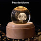 Crystal Ball Rotating Music Box with Projection Lamp