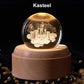 Crystal Ball Rotating Music Box with Projection Lamp