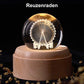 Crystal Ball Rotating Music Box with Projection Lamp