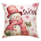 Christmas present! Pink Christmas cushion cover