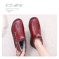Leather Fur Moccasins Women Loafers for Elderly Female Soft Warm