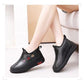 Leather Fur Moccasins Women Loafers for Elderly Female Soft Warm