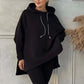 New Yesr sale 49% OFF Women’s Hooded Slit Sweatshirts ＆ Pants 2-Piece Set