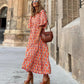 🌸Big price reduction🌸Women's Elegant Puff Sleeve Floral Boho Maxi Dress