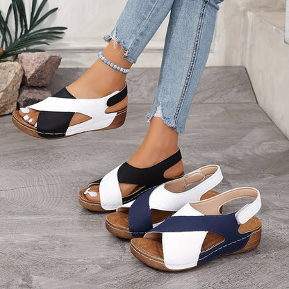 🔥Hot Sale 50%OFF 🏖️Women's Ultra Comfortable Slope Heel Orthopaedic Sandals