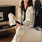 Comfortable Button Top and Long Pants 2-Piece Sleep Set