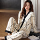 Comfortable Button Top and Long Pants 2-Piece Sleep Set
