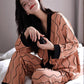Comfortable Button Top and Long Pants 2-Piece Sleep Set