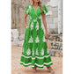 💥Last Day Special Sale 49% OFF💃Women’s Casual V Neck Boho Maxi Dress