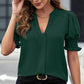 ✨LAST DAY SALE 50% OFF✨Women's Elegant V-Neck Puff Sleeve Blouse