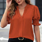 ✨LAST DAY SALE 50% OFF✨Women's Elegant V-Neck Puff Sleeve Blouse