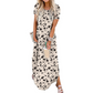 🔥HOT SALE 50% OFF🔥Women's Casual Loose Short Sleeve Pocket Split Maxi Dress