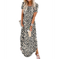 🔥HOT SALE 50% OFF🔥Women's Casual Loose Short Sleeve Pocket Split Maxi Dress