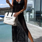 🎁Summer Hot Sale 49% OFF🔥Deserted Island Crochet Knit Cross Back Cover Up Maxi Dress✈️ Free Shipping✈️