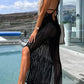 🎁Summer Hot Sale 49% OFF🔥Deserted Island Crochet Knit Cross Back Cover Up Maxi Dress✈️ Free Shipping✈️
