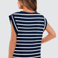 💖Last Day 50% OFF💖Women's Fashionable Versatile Striped Sleeveless Top