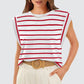 💖Last Day 50% OFF💖Women's Fashionable Versatile Striped Sleeveless Top