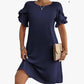 🎁Summer Hot Sale 49% OFF🔥Women’s Solid A-Line Ruffled Short Sleeves Dress（🎉 Free Shipping🎉)
