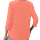💥Ruffled Round Neck Loose Fit Thin T-Shirt🎉 Free Shipping🎉
