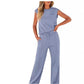 🔥Last Day Promotion 50% OFF💖Women's Casual Sleeveless Top and Drawstring Pants 2-Piece Set