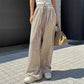 Women's Casual Vertical Stripe Drawstring Pants
